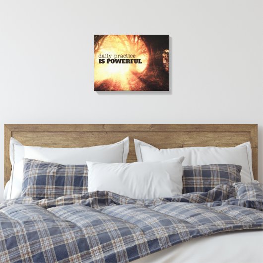 Daily Practice Canvas Afdruk (Insitu (Slaapkamer))
