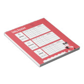 Daily Routine Chart Morning Afternoon Evening Notitieblok (Schuin)