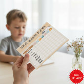 Daily Routine Checklist for Kids Morning & School Notitieblok