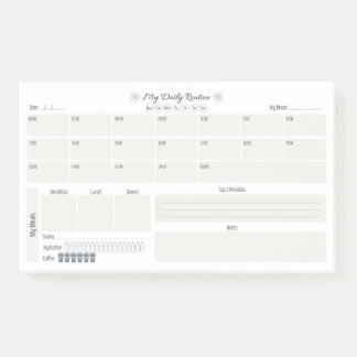 Daily Routine Planner Post-it® Notes
