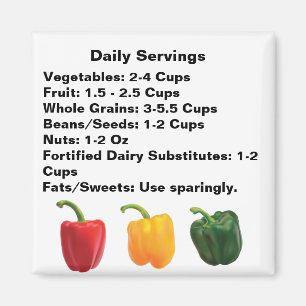 Daily Servings Magnet Magneet
