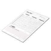 Daily To-Do List – Customizable Tear-Off Notepad Notitieblok (Schuin)