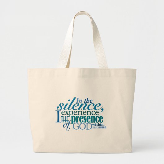 DAILY WORD® "Silence" canvas tas (Voorkant)