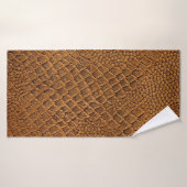 daim avec beau motif, serpent, texture, (Serviette de bain)