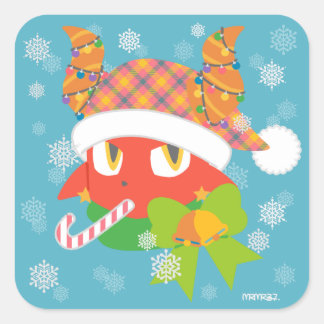 Daimon holiday vierkante sticker