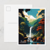 Daintree Australia Art Vintage Travel Illustratie Briefkaart (Voorkant / Achterkant)