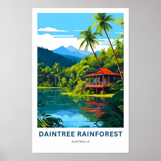 Daintree Rainforest Australia Reisprint Poster (Voorkant)