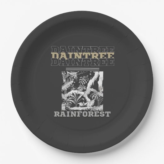 Daintree Rainforest Papieren Bordje (Voorkant)