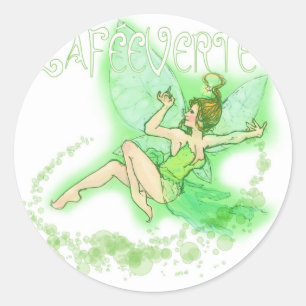 Dainty Absinthe La Fee Verte II Ronde Sticker