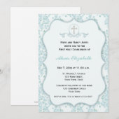 Dainty Blue Floral-religie Kaart (Voorkant / Achterkant)