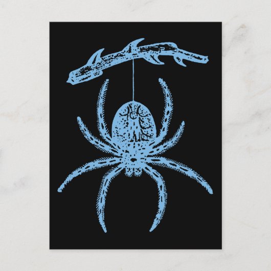 Dainty Blue Spider Briefkaart (Voorkant)