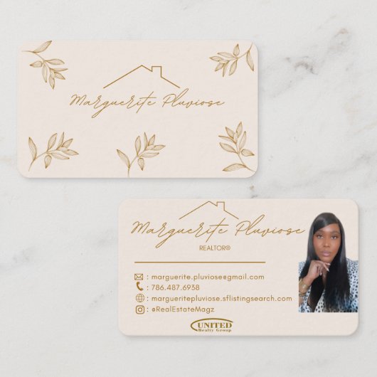 Dainty Carte de visite (Devant / Derrière)