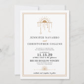 Dainty Celestial avec Faire-part de mariage photo (Devant)