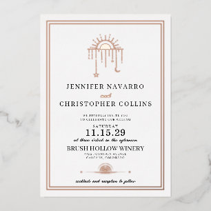 Dainty Celestial Details met Uitnodiging voor een