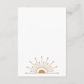 Dainty Celestial Wedding Informatiekaartje (Achterkant)