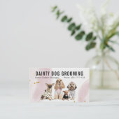 Dainty Chien Grooming Animaux Cartes de visite (Debout devant)