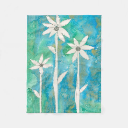 Dainty Daisies I Fleece Deken (Voorkant)