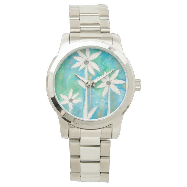 Dainty Daisies I Horloge (Voorkant)