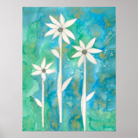 Dainty Daisies I Poster (Voorkant)