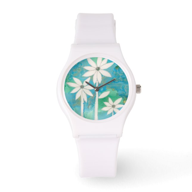 Dainty Daisies II Horloge (Voorkant)