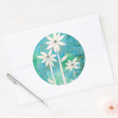 Dainty Daisies II Ronde Sticker (Envelop)