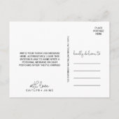 Dainty Elegance Wedding Bedankt Briefkaart (Achterkant)