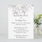 Dainty et élégante invitation de mariage (Debout devant)