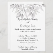 Dainty et élégante invitation de mariage (Devant / Derrière)