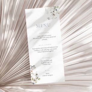 Dainty Fleur sauvage Dusty Blue Menu