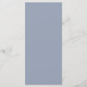Dainty Fleur sauvage Dusty Blue Menu (Dos)