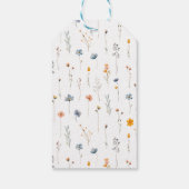 Dainty Floral Wildflower Wedding Dank u Cadeaulabel (Achterkant)