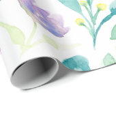 Dainty Florals in Waterverf Cadeaupapier (Rol Hoek)