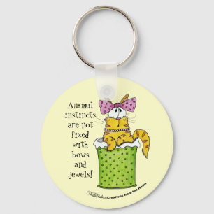 Dainty Garbage Kat Sleutelhanger