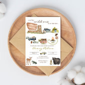 Dainty invitation Baby shower du Parc National
