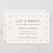 Dainty Lemon Party Kaart (Voorkant)