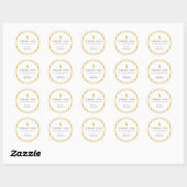 Dainty Lemon Party Ronde Sticker (Vel)
