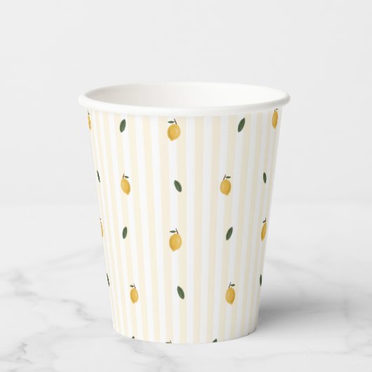 Dainty Lemon Pattern Party Paper cup Papieren Bekers (Voorkant)