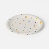 Dainty Lemon Pattern Party Papieren Bordje (Gekanteld)