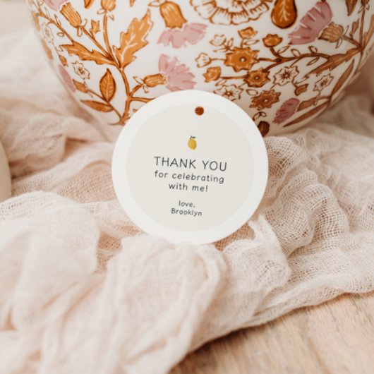 Dainty Lemon Verjaardag Dank u Bedankjes Labels
