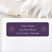 Dainty Octo-Fleur Return Address Labels (Insitu)
