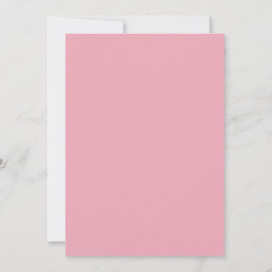 Dainty Pearls op Roze sparen de Datum Save The Date (Achterkant)