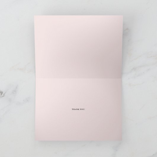 Dainty Script pour toujours Merci Merci Mariage (Intérieur)