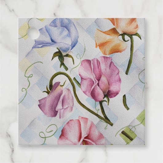 Dainty Sweetpeas Bedankjes Labels (Voorkant)