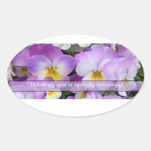 Dainty Violas ~ Sticker ovale