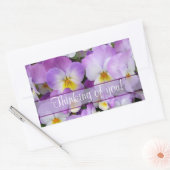 Dainty Violas ~ Sticker Rectangle (Enveloppe)
