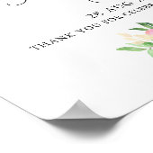 Dainty Waterverf Florals Graduparty Welcome Poster (Hoek)