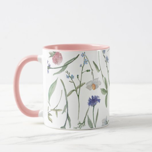 Dainty wilde bloemen mok (Links)