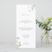 Dainty Wildflower Soft Tan Menu (Staand voorkant)