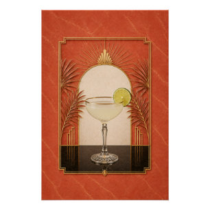 Daiquiri Art Deco Poster   Bar Kunst Perfect Poster