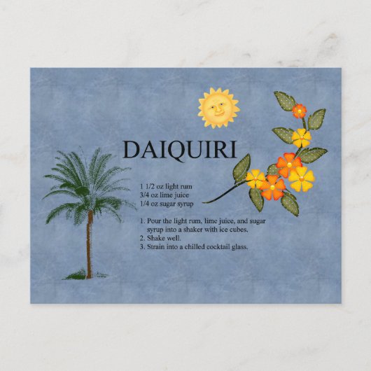 Daiquiri Briefkaart (Voorkant)